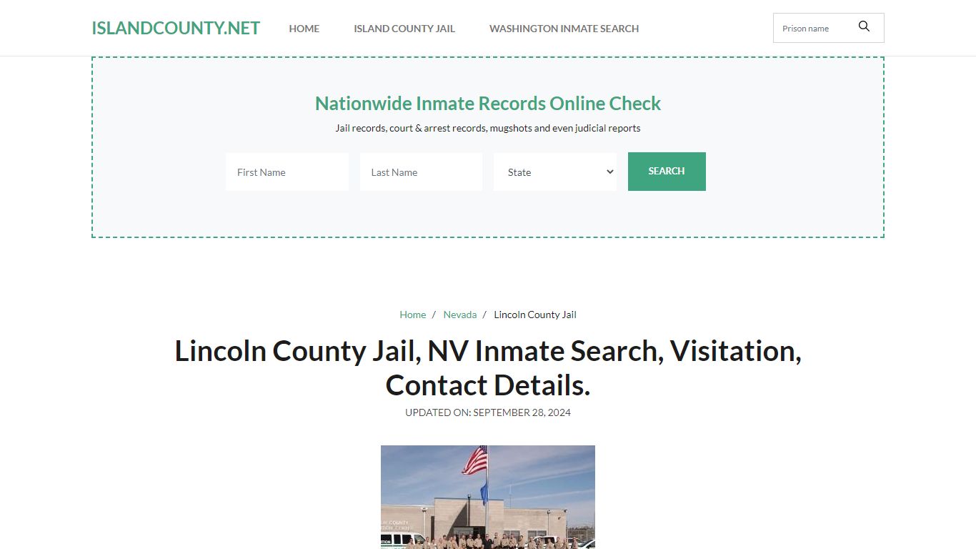 Lincoln County Jail, NV Inmate Roster Search, Visitations.