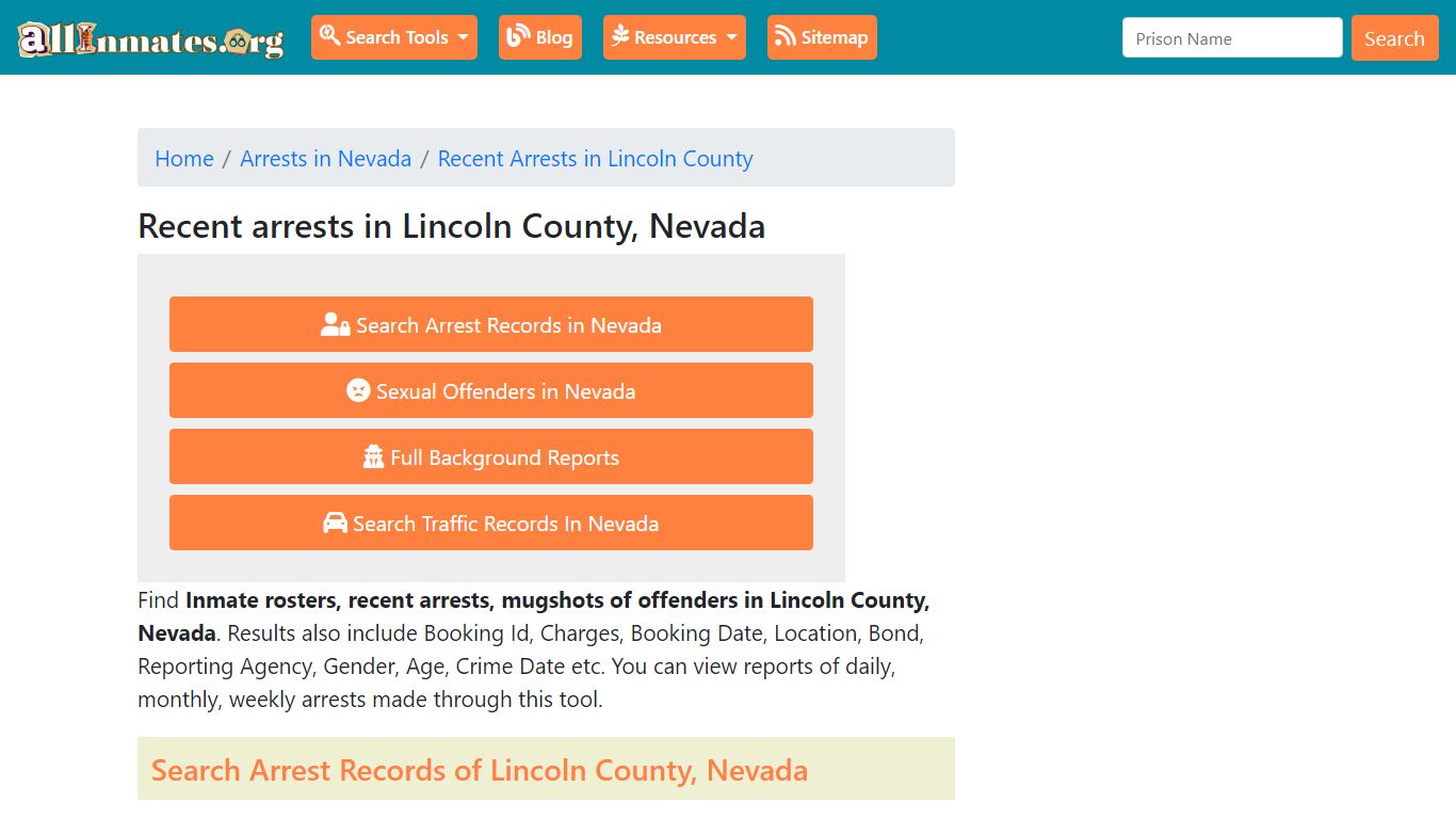 Recent arrests in Lincoln County, Nevada | Mugshots, Rosters, Inmates ...